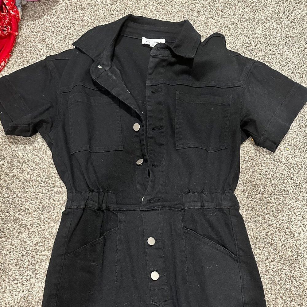 Denim Romper